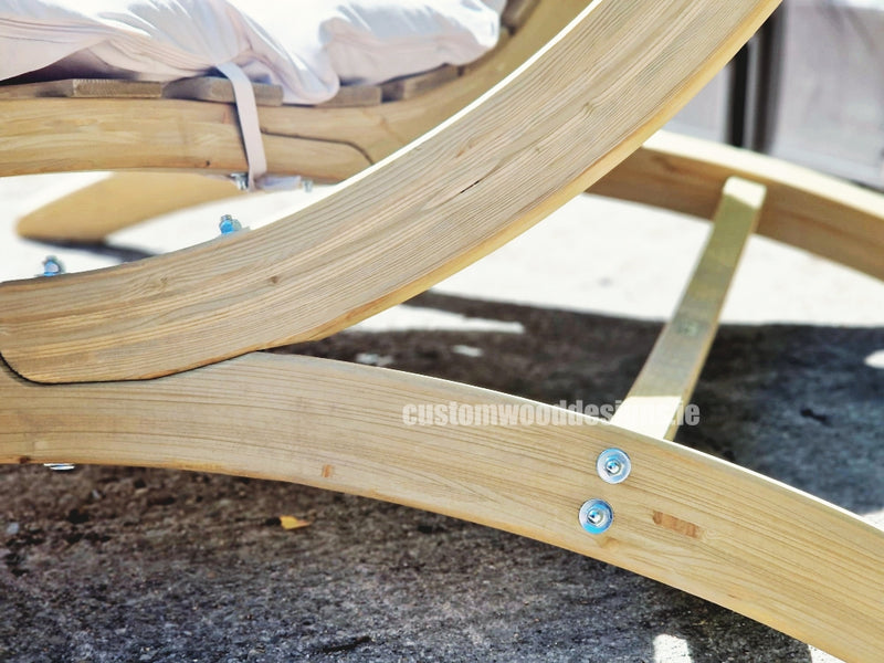 Load image into Gallery viewer, Swing Lounger &amp; Stand Set - Custom Wood Designs Swing Lounger &amp; Stand Set made from [material] –  [use_case] | Custom Wood Designs
