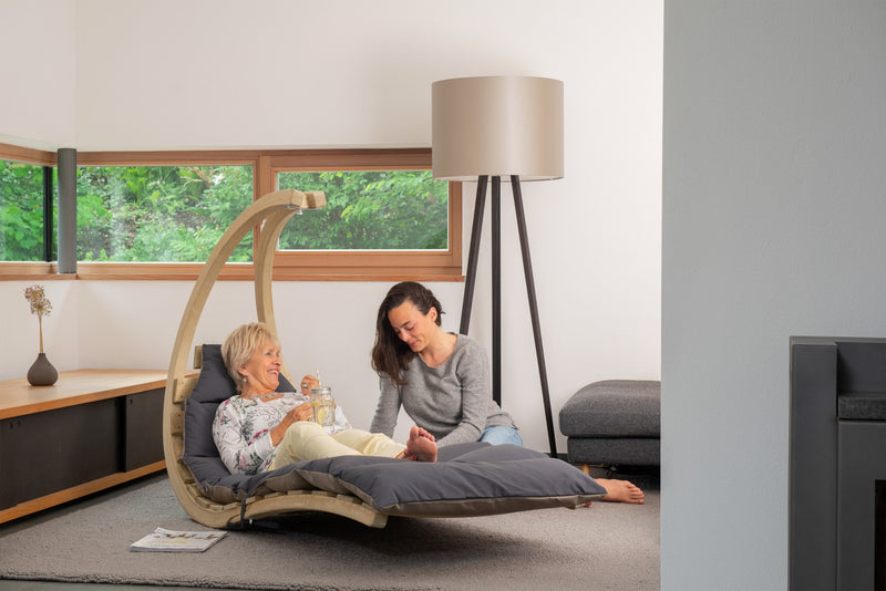 Load image into Gallery viewer, Swing Lounger - Custom Wood Designs Swing Lounger made from [material] –  [use_case] | Custom Wood Designs
