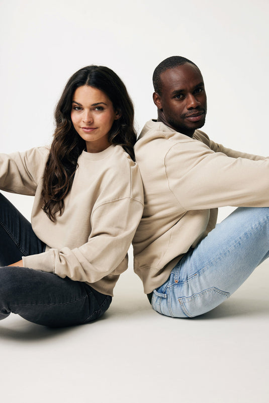 Kruge relaxed recycled cotton crew neck - Custom Wood Designs