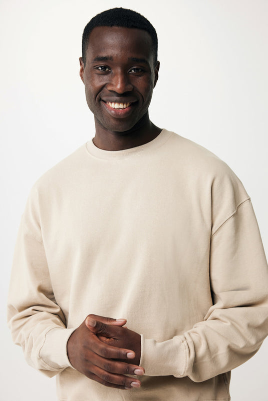 Kruge relaxed recycled cotton crew neck - Custom Wood Designs