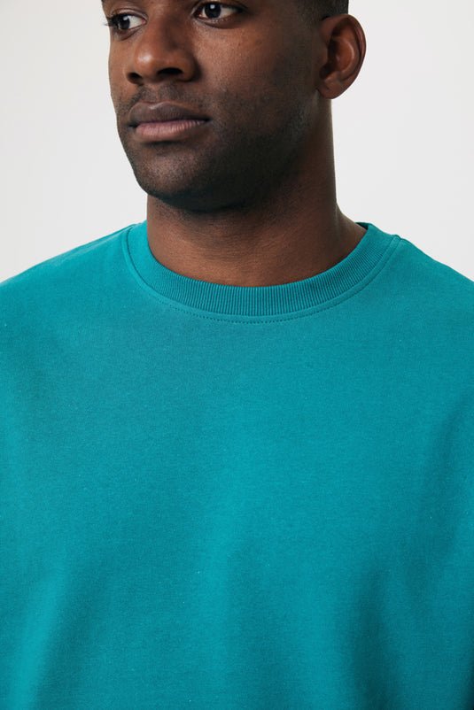 Kruge relaxed recycled cotton crew neck - Custom Wood Designs