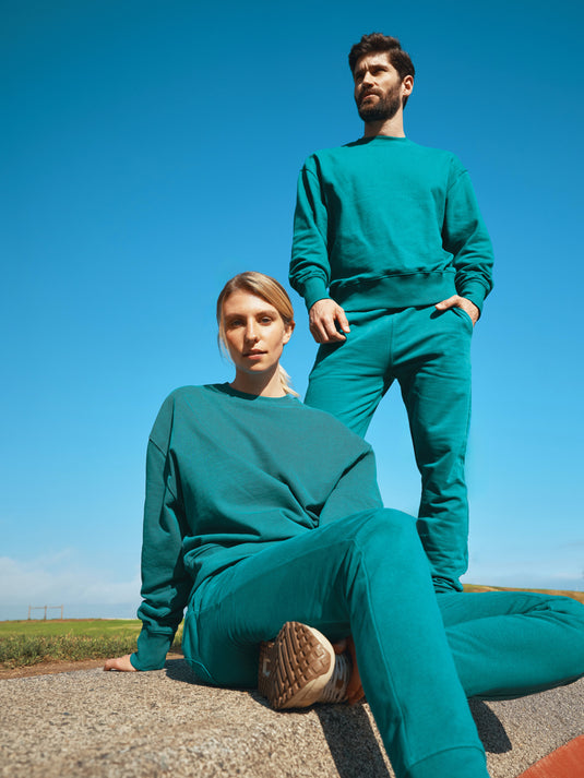 Kruge relaxed recycled cotton crew neck - Custom Wood Designs