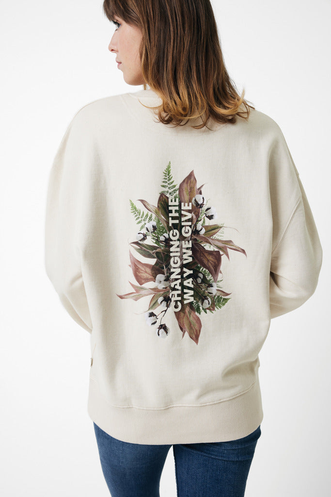 Load image into Gallery viewer, Kruge relaxed recycled cotton crew neck - Custom Wood Designs
