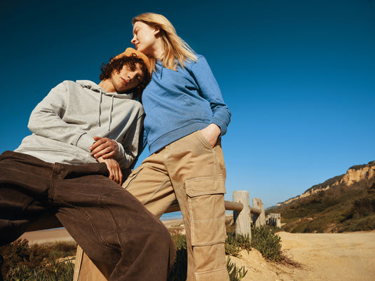 Torre recycled cotton hoodie undyed - Custom Wood Designs