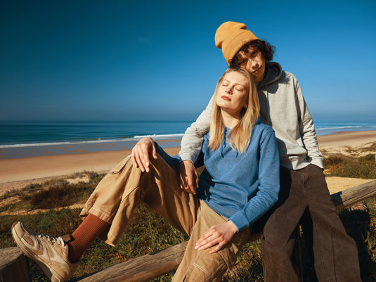 Torre recycled cotton hoodie undyed - Custom Wood Designs