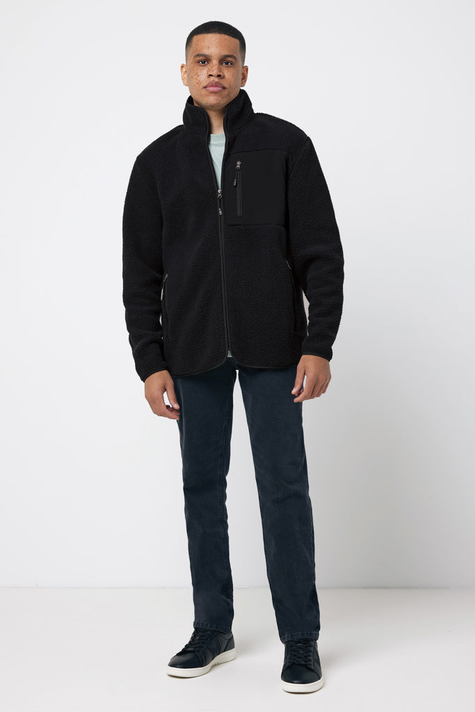 Load image into Gallery viewer, Recycled polyester pile fleece jacket - Custom Wood Designs
