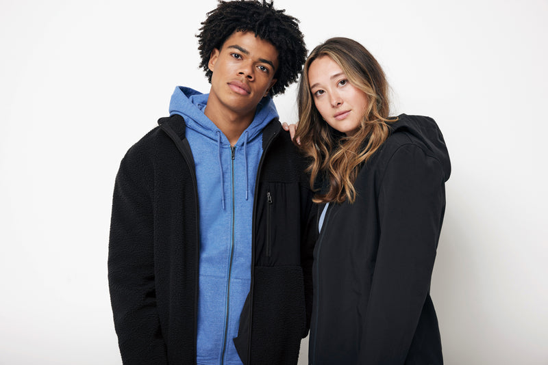 Load image into Gallery viewer, Recycled polyester pile fleece jacket - Custom Wood Designs
