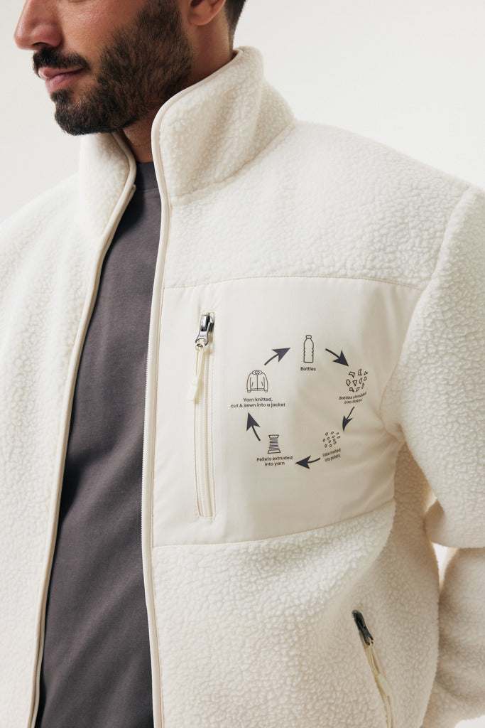 Load image into Gallery viewer, Recycled polyester pile fleece jacket - Custom Wood Designs
