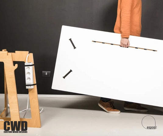 Scrivania White Large Exclusive - Custom Wood Designs