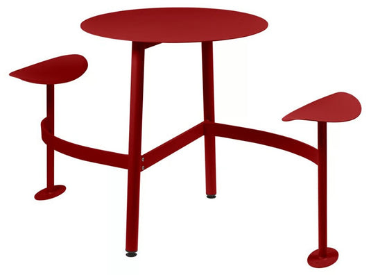 BOLDER 2-Seater Modular Round Outdoor Table with Integrated Seating - Custom Wood Designs BOLDER 2-Seater Modular Round Outdoor Table with Integrated Seating made from [material] –  [use_case] | Custom Wood Designs