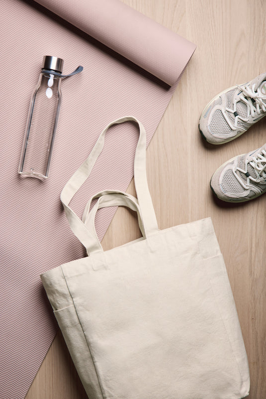 Hil AWARE™ recycled canvas zip tote - Custom Wood Designs