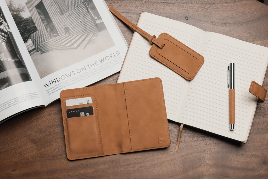 VINGA Bosler RCS RFID passport cover - Custom Wood Designs VINGA Bosler RCS RFID passport cover