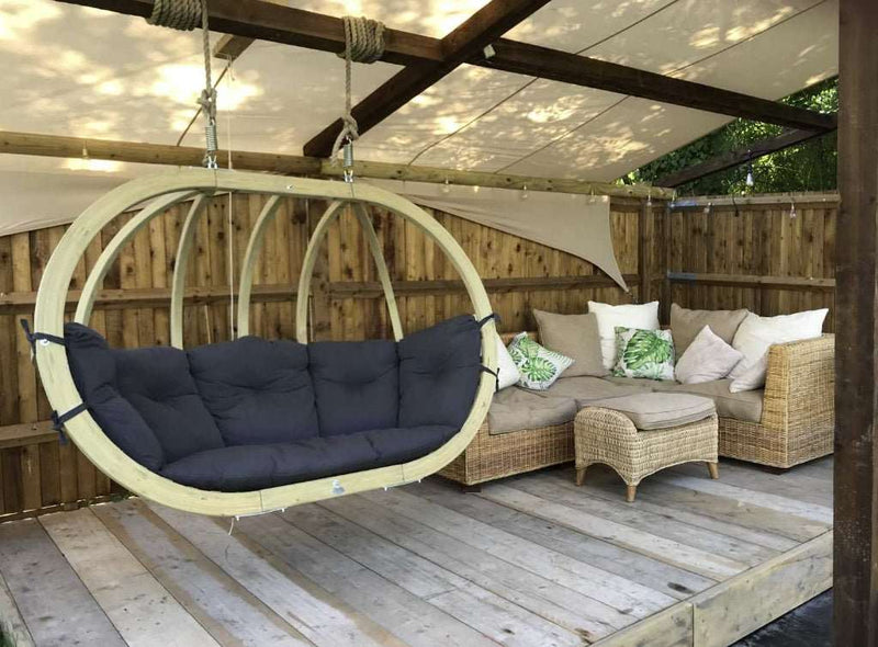 Load image into Gallery viewer, Royal Wood Hanging Chair Amazonas __label: NEW anthracite-royal-wood-hanging-chair-53612455625047
