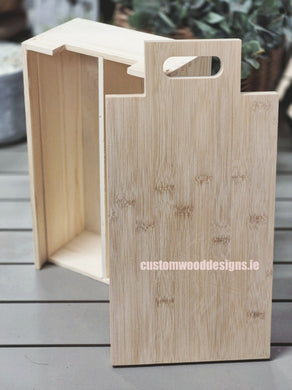 2 in 1 Wooden Wine gift box and cheese board-Bottle box
