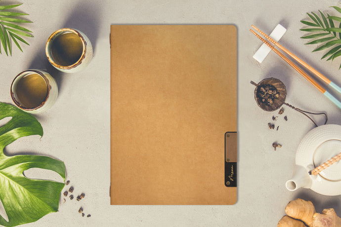 Fiber menu card - beige pack of 10 Custom Wood Designs __label: Multibuy beige-fiber-menu-card-beige-pack-of-10-53613287276887