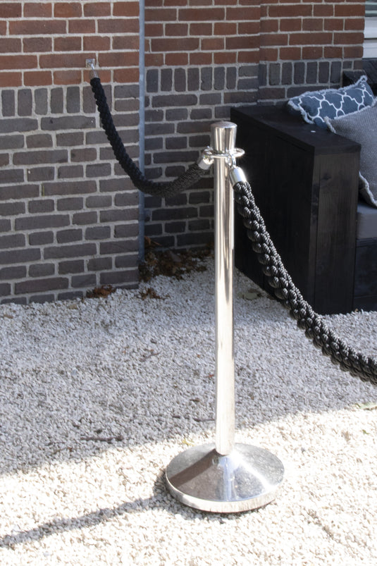 4 x Barrier post 875x9.5x9.5cm with bases and 5 ropes included Custom Wood Designs black-4-x-barrier-post-875x9-5x9-5cm-with-bases-and-5-ropes-included-53613671088471