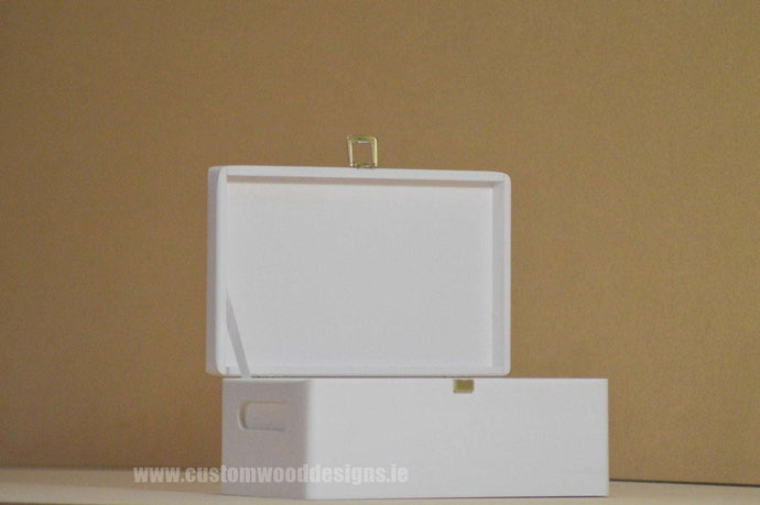 White Wood Box PHW2 25 X 16 X 11,5 cm Box Painted White pin bedroom deco box box with lid container gift room deco small box wood wooden box-painted-white-default-title-white-wood-box-phw2-25-x-16-x-11-5-cm-53611805442391