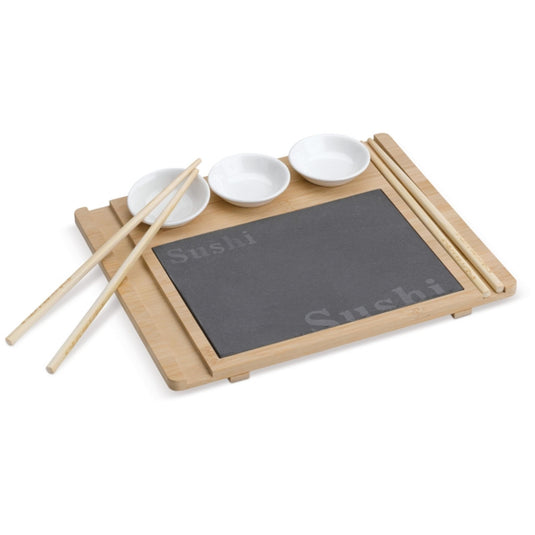 Wooden Sushi set pack of 25 IGO __label: Multibuy branded-wooden-sushi-set-pack-of-25-53612935905623