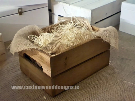 Small Hamper Crate Brown SCHB 31 x 23 x 15 cm Create Your Own Hamper Custom Wood Designs crate crateburlap diy hamper make your own small wood wool create-your-own-hamper-default-title-small-hamper-crate-brown-schb-31-x-23-x-15-cm-53612133941591