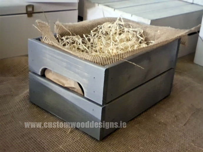 Small Hamper Crate Gray SCHG 31 x 23 x 15 cm Create Your Own Hamper Custom Wood Designs crate crateburlap diy hamper make your own small wood wool create-your-own-hamper-default-title-small-hamper-crate-gray-schg-31-x-23-x-15-cm-53612139872599