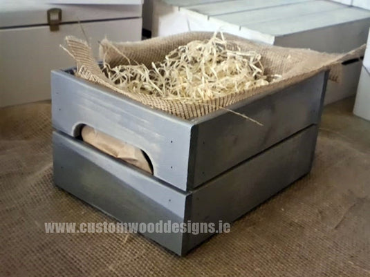 Small Hamper Crate Gray SCHG 31 x 23 x 15 cm Create Your Own Hamper Custom Wood Designs crate crateburlap diy hamper make your own small wood wool create-your-own-hamper-default-title-small-hamper-crate-gray-schg-31-x-23-x-15-cm-53612139872599