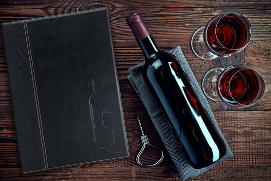 Black leather style A4 menu pack of 10 Custom Wood Designs __label: Multibuy default-title-black-leather-style-a4-menu-pack-of-10-53613269483863