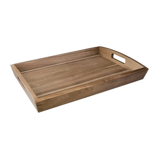 Large Acacia Wood Tray 510(W) x 350(D)mm pack of 25 Custom Wood Designs __label: Multibuy default-title-large-acacia-wood-tray-510-w-x-350-d-mm-pack-of-25-53613728301399