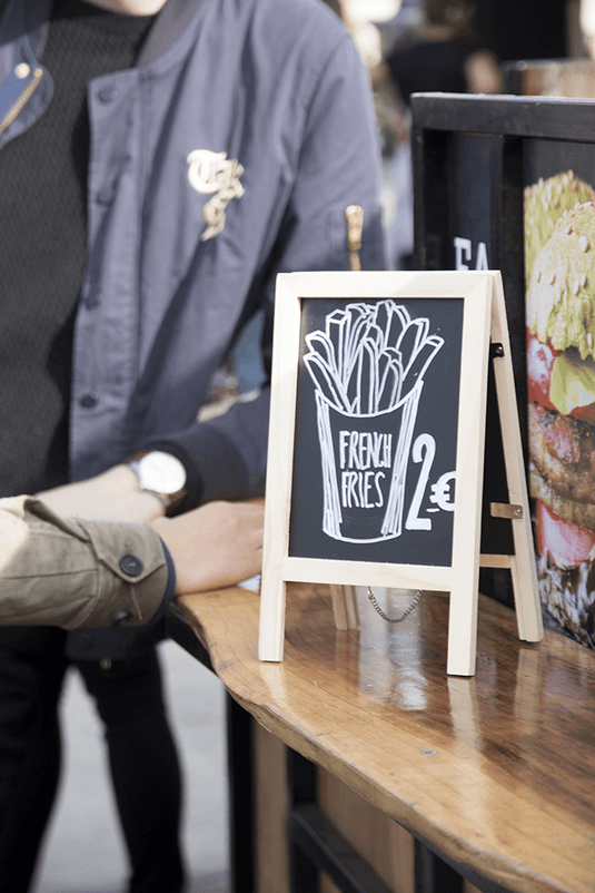 Mini Table Chalkboard - Plain Wood - Pack of 6 Custom Wood Designs __label: Multibuy default-title-mini-table-chalkboard-plain-wood-pack-of-6-53612405817687