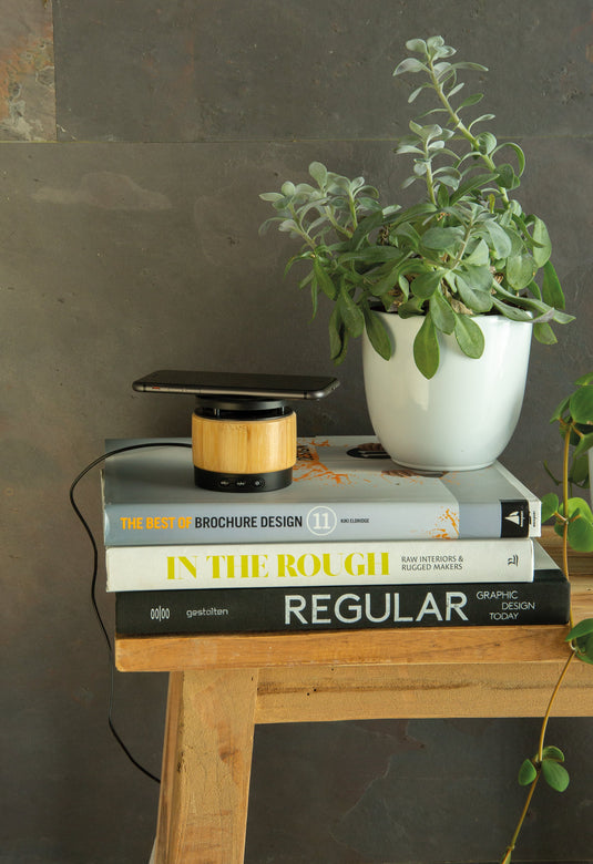 Wireless speaker pack of 5 Custom Wood Designs __label: Multibuy speakerbamboocustomwooddesigns_0a7cf9ba-cf0a-4785-8060-2b7ff3f81f8b