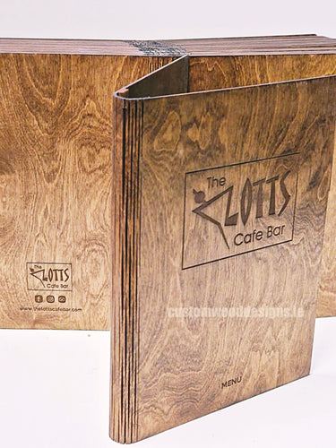 Personalized Wood Menus 20x20cm