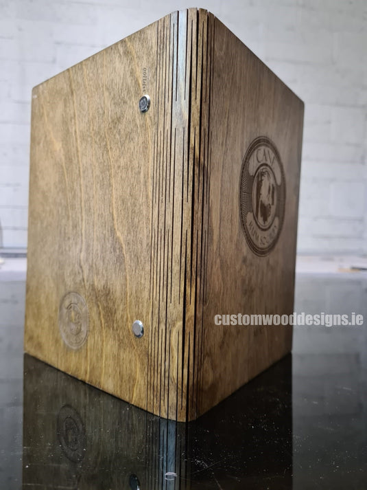 20 x Personalised Wood Menus 20x20cm Custom Wood Designs __label: Multibuy walnut-20-x-wood-menus-20x20cm-51436368200023